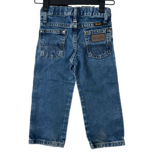 Wrangler Toddler’s Blue Jeans Size 3T Adjustable Waist Western Denim B7